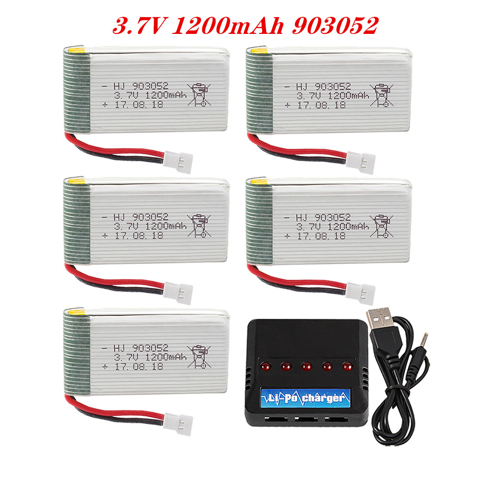 Drone Battery Lipo - 3.7V 1200mah 903052 Lipo Battery Charger