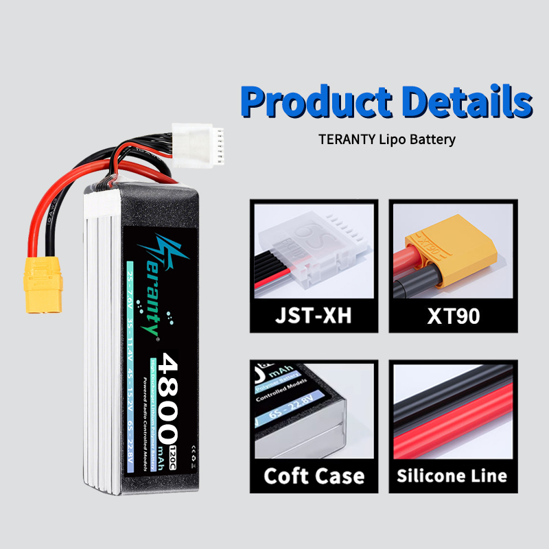 TERANTY 6S 4800mAh Lipo Batter - огляд і ціна Drone Battery Lipo