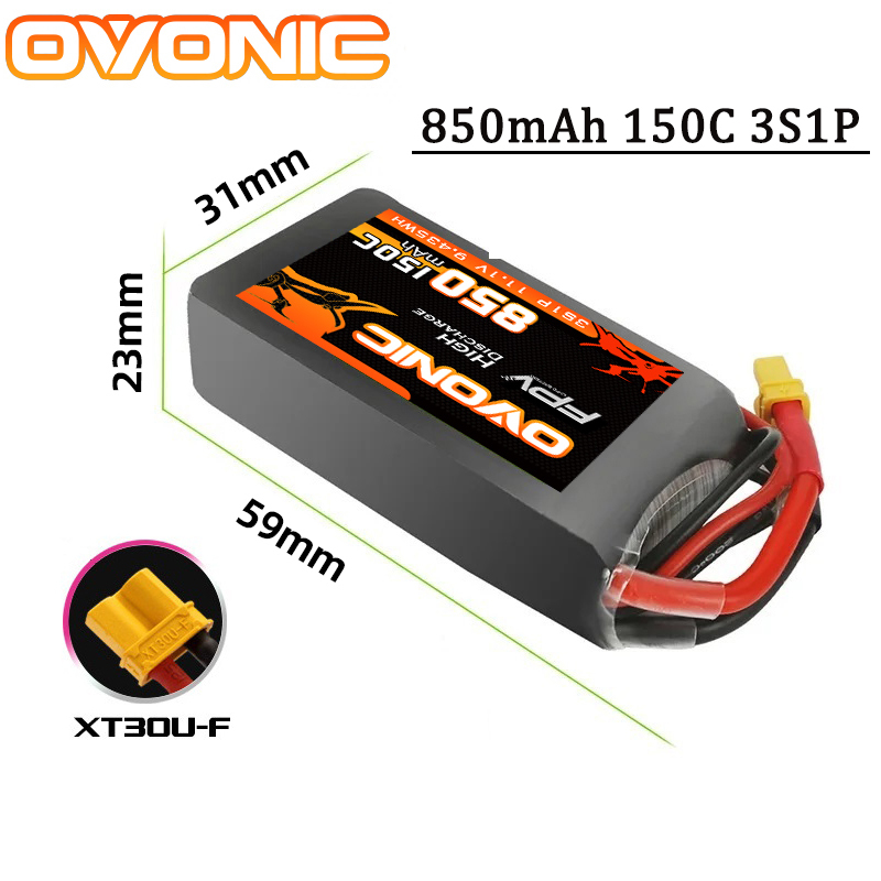 OVONIC 150C 850mAh Lipo Batter - огляд і ціна Drone Battery 6S