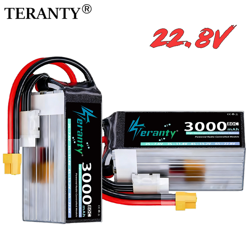 TERANTY 6S 22.8V 3000mAh 80C/1 - огляд і ціна Drone Battery 6S