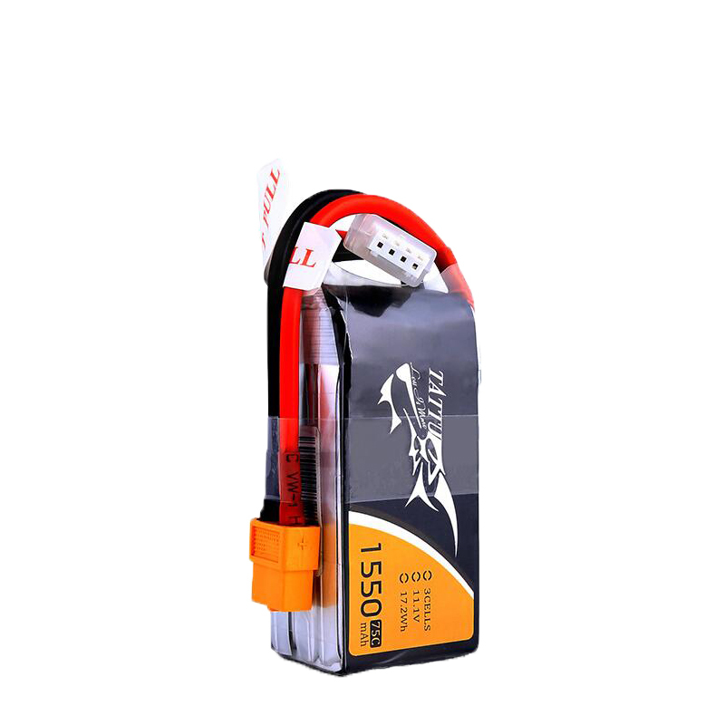 TATTU 3S 11.1V 1550mAh 75C LiP - огляд і ціна Drone Battery 3S